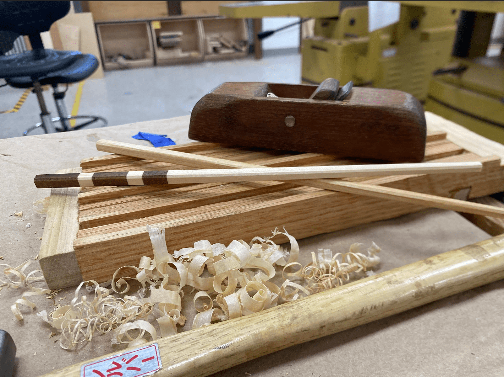 Chopstick workshop Final chopsticks made by a student