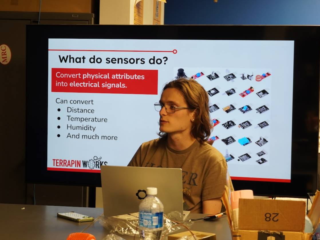 Host presenting on What sensors do