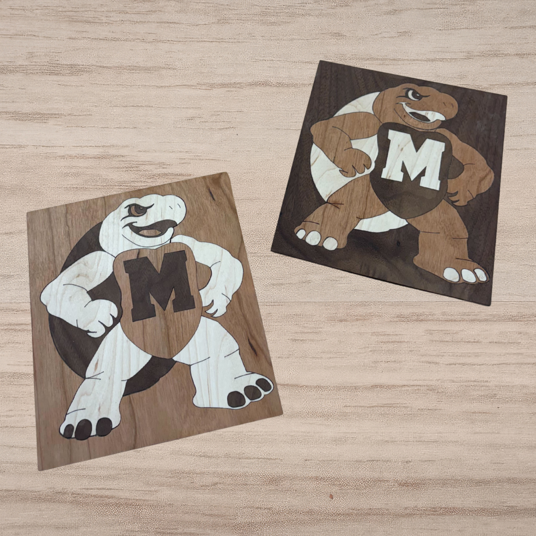 Example of our Testudo Marquetry (wooden Testudo)